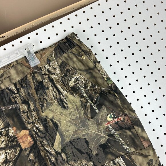Mossy Oak Cargo Pants Hunting Camo Size XL NWOT Baggy Button Adjustable Wide Leg - Picture 3 of 7